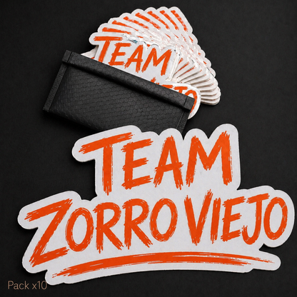 Calcomanía Texto Zorro Viejo