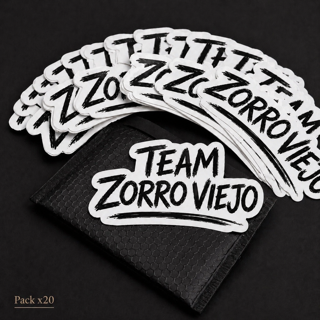 Calcomanía Texto Zorro Viejo