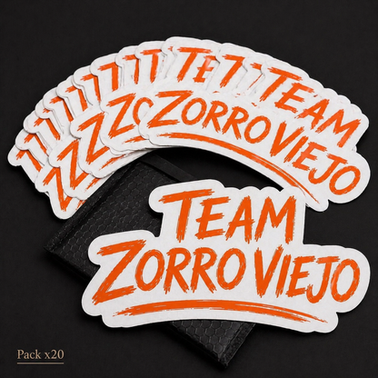 Calcomanía Texto Zorro Viejo
