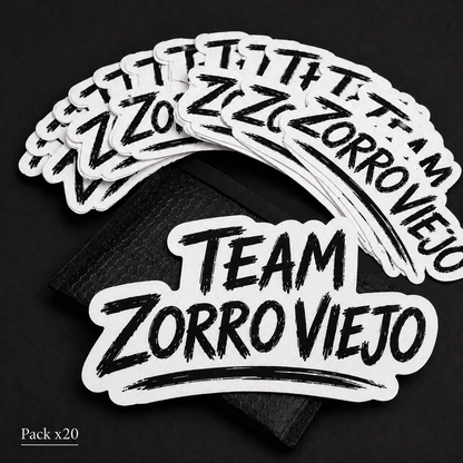 Calcomanía Texto Zorro Viejo